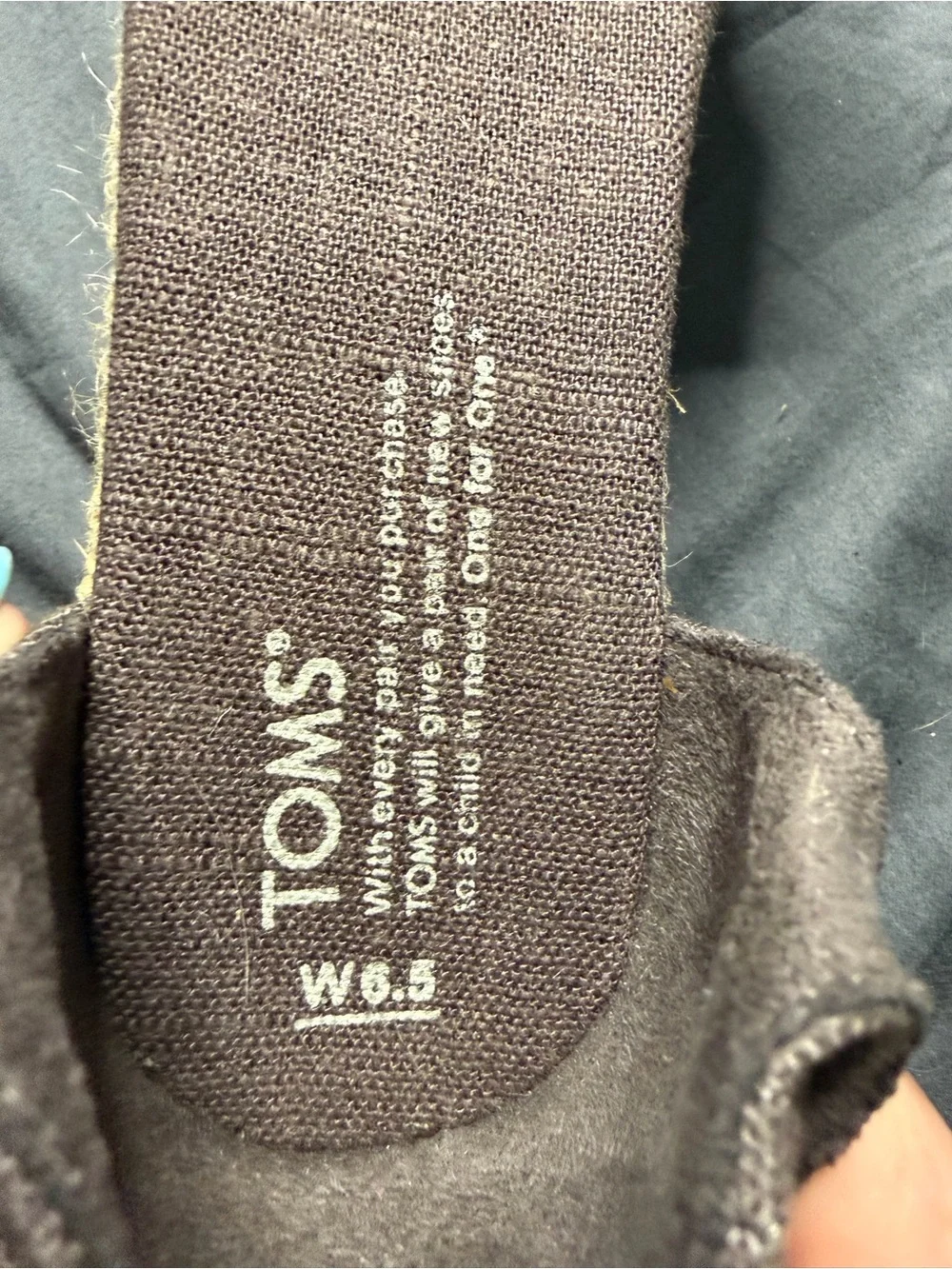Toms Brown Canvas Espadrille Wedge Sandals